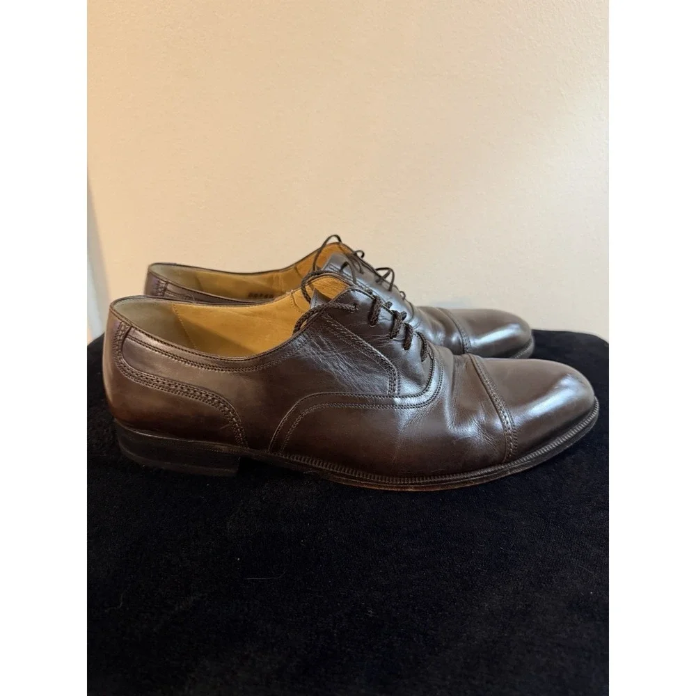 Cole Haan Dress Shoes Mens 11 M Oxford Brown Cap Toe Casual